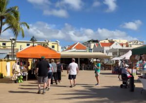 Kralendijk Bonaire Wilhelmina plein markt